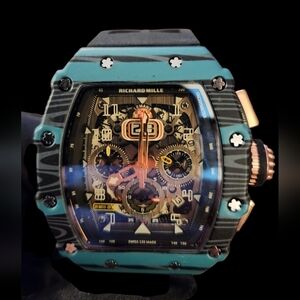 RM 11-03 Green Black Men's Watch